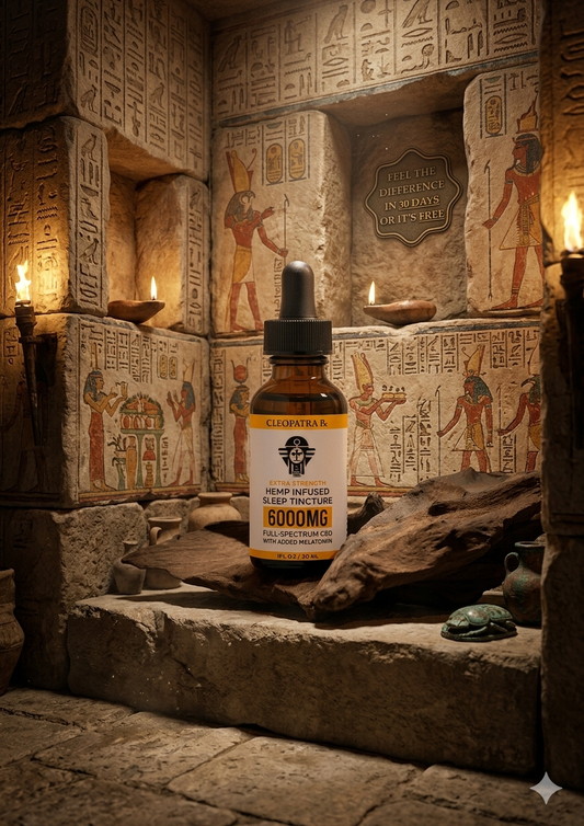 CLEOPATRA HEMP INFUSED NIGHT TIME TINCTURE 6000MG With Melatonin