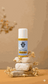 Cleopatra hemp infused pain cream 4500MG bottle on stacked stones with dried flowers background