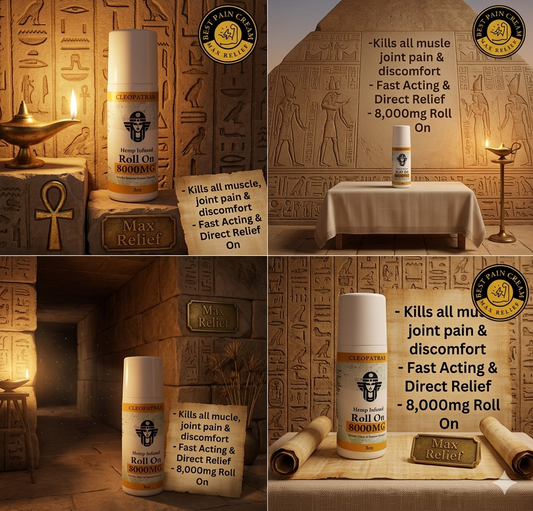 Cleopatra- 8,000mg 3oz🌿 Pain Cream Roll On