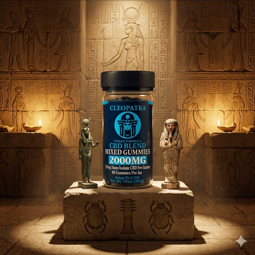 Cleopatra- 2,000mg 🌿 Nano Hemp Gummies 40ct - Cleopatra